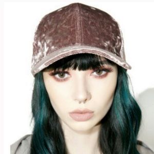 The Accessory Collective Pink Velvet Hat